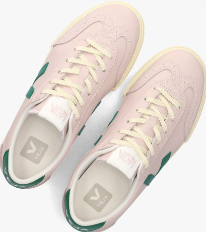 Roze sneakers met kleuraccentdetails
