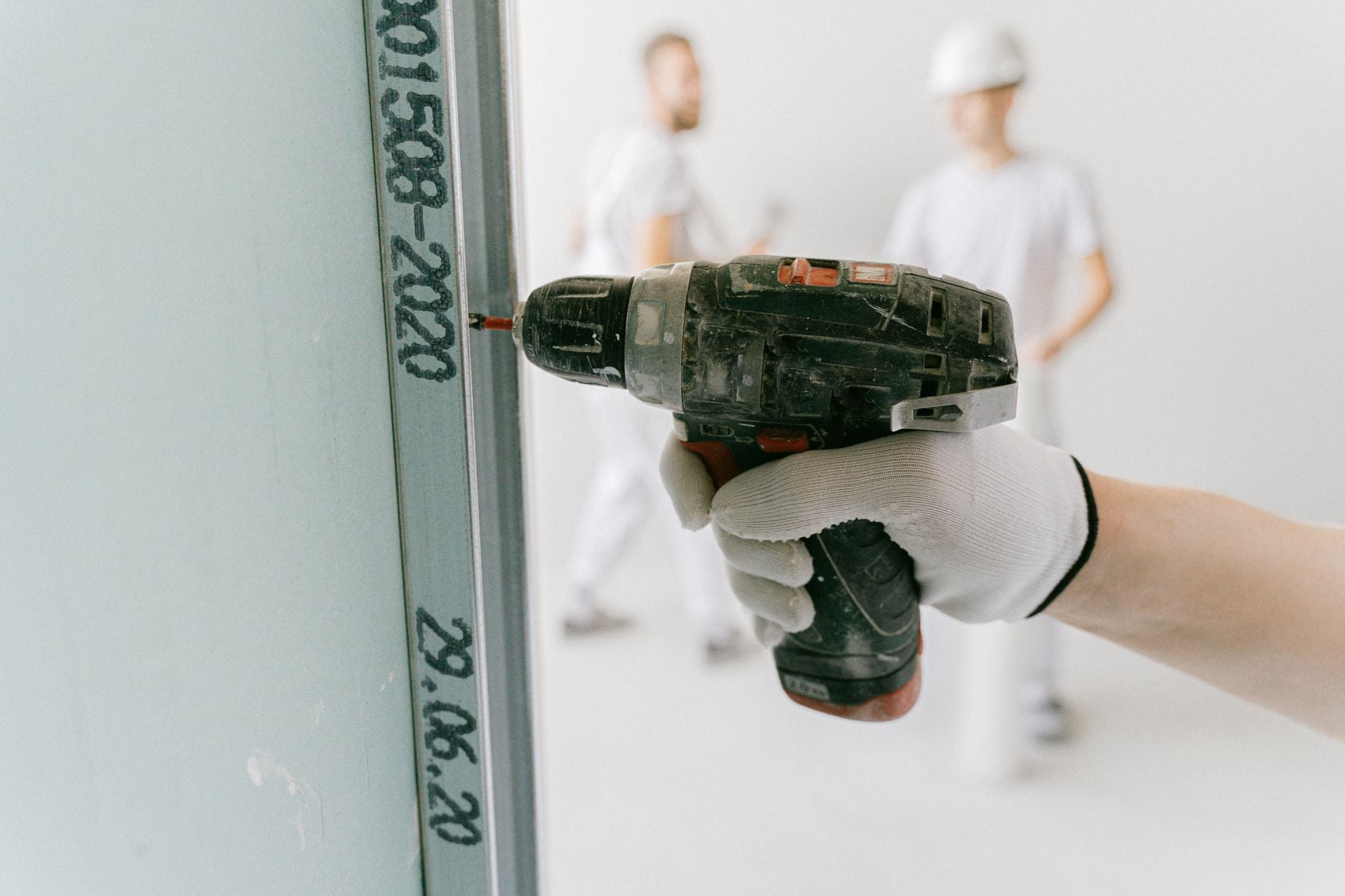 Person using drill